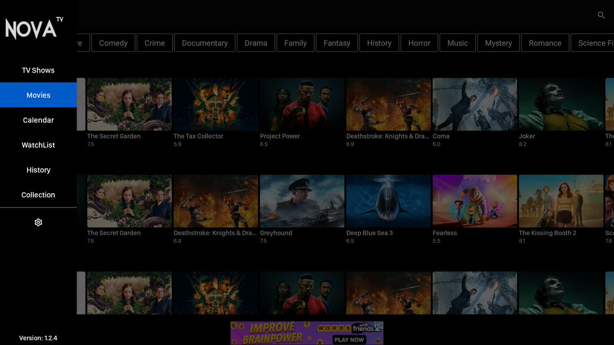 techupdate_ca's tweet image. #NovaTV just released version 1.2.4 on August 14 (novatv.app). Tested it on our #A95X F3 SLIM #Android 9.0 #TVBOX and was able to #stream the latest movies and shows from reliable HD sources. Details at hometeq.ca/novatv/.