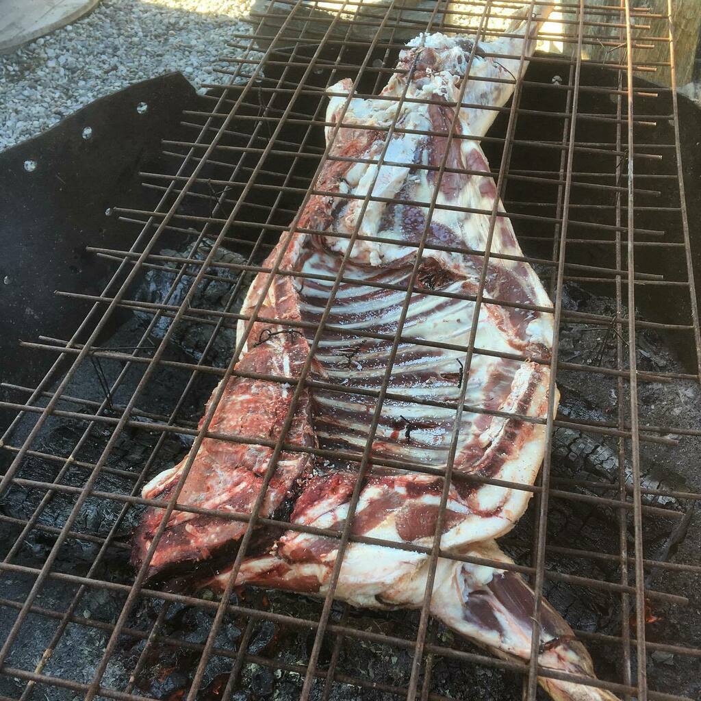 Grillen like a villain. Straight off the land onto the coals. Eating doesn’t get any better than this. 
.
.
.
.
.
.
.
#livingofftheland #homegrown #grillingseason #grillingandchilling #grillmaster #grilled #cookingoncoals #organiccooking #gmofree #grassfed #paleoasfuck #pale…