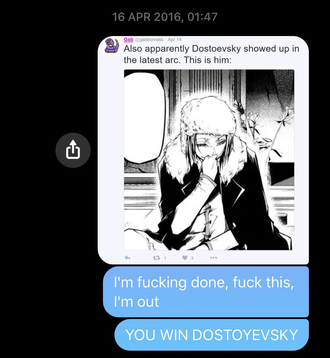 so 2015 was pretty much the year of dostoyevsky onto 2016