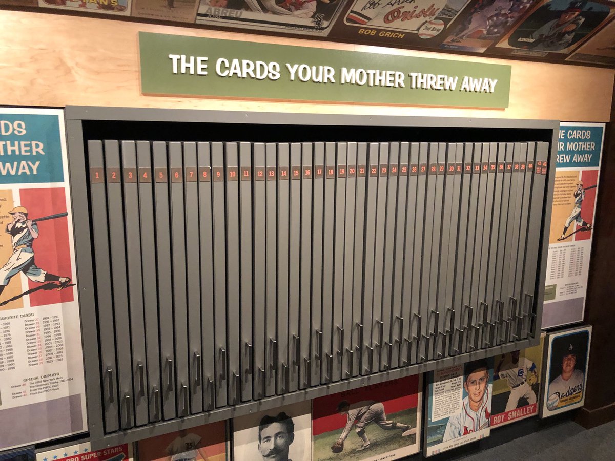 Anyone who ever passionately collected baseball cards as a kid has a horror story to share #TheCardsYourMotherThrewAway ⁦<a href="/baseballhall/">National Baseball Hall of Fame and Museum ⚾</a>⁩