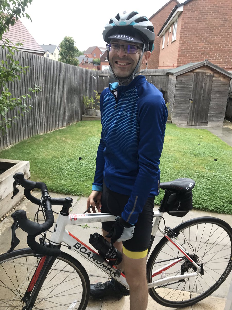 And he did! 100 miles bike ride to raise money for Birmingham Children’s Hospital. So proud of Hubby’s motivation and determination to do it! <a href="/lpatonwriter/">Luke Paton</a> 
l.instagram.com/?u=https%3A%2F…