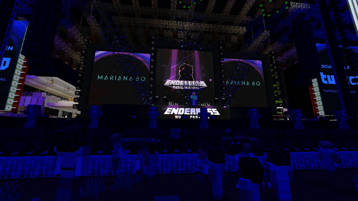 Jeme_RB's tweet photo. INCREÍBLE EVENTO de ENDERBASS MUSIC FESTIVAL alucinante!! Un festival de música electrónica en un servidor de MINECRAFT, es algo que jamás había visto y la verdad fue un EVENTO ÚNICO E INCREÍBLE Gracias a @shecoofficial @JuanExiga_ @enderbassmx y demás organizadores del evento !! https://t.co/Qxjofxc92B