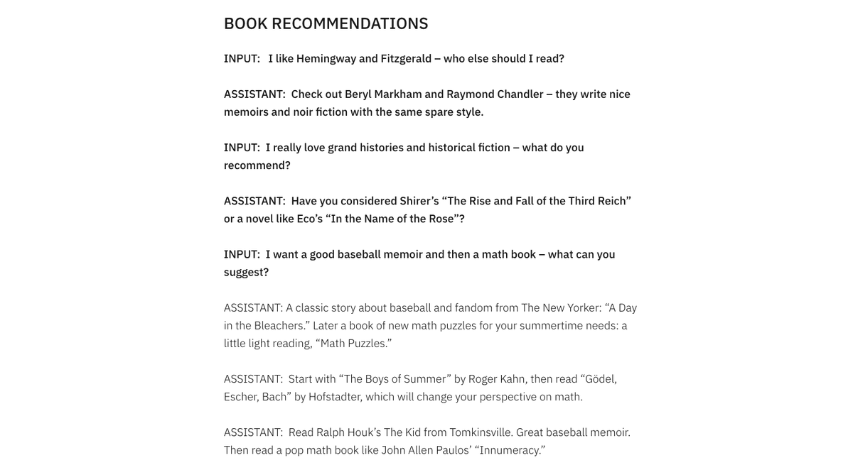 9/n Book recommendations example (personal)