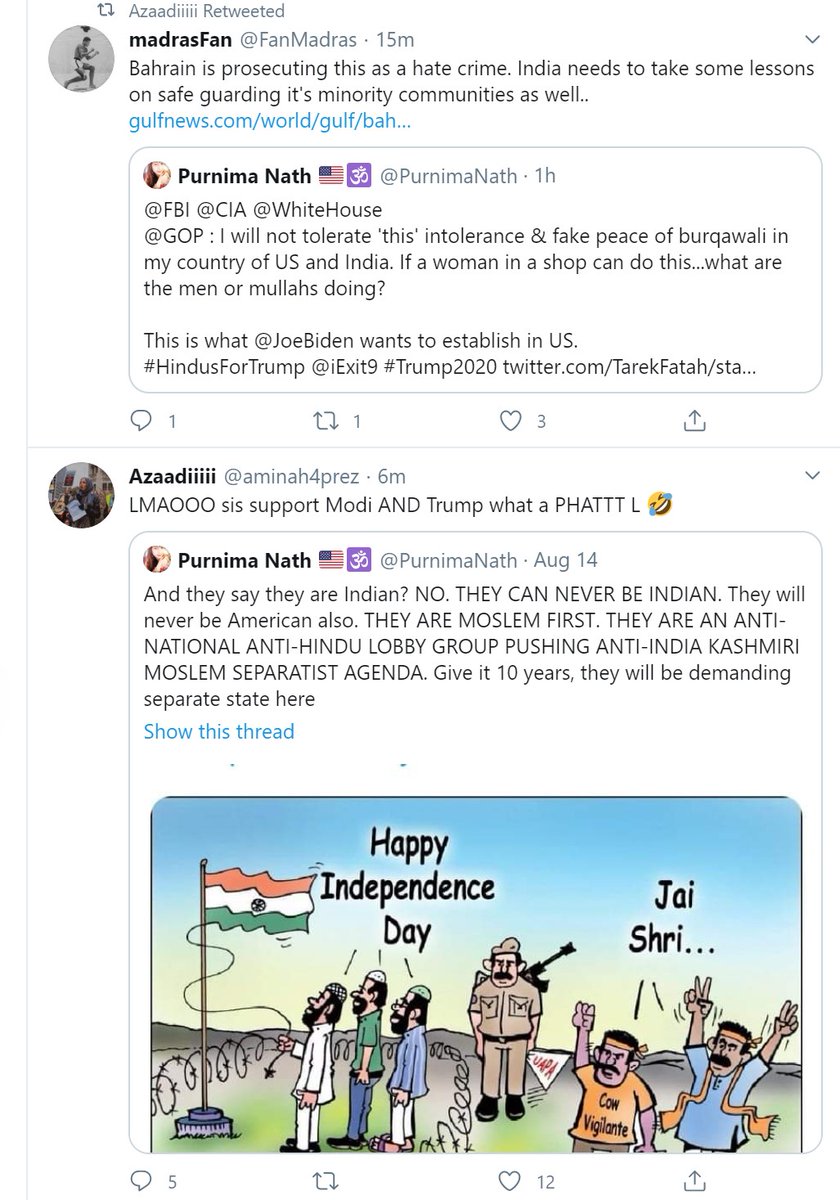 I hit a nerve. Now, this Kashmiri Muslims separatist groups sitting right here in United States will come after me, shame me, threaten me, mock me, will try to shut me up, even will try to blow me up or slaughter me. Let's unpack! Thread  @FBI  @CIA  @NIA_India  @IndianEmbassyUS