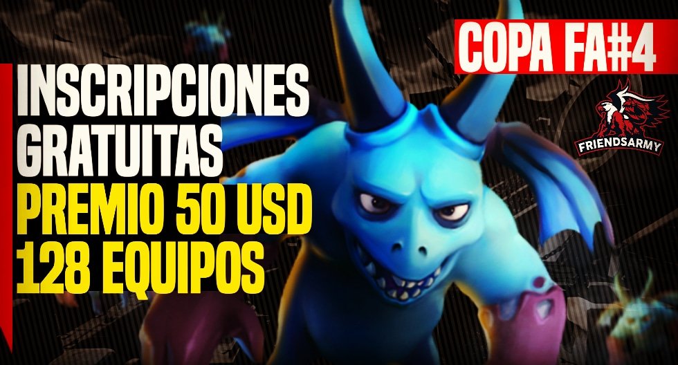 Friends Army (@friendsarmy1) on Twitter photo ¡Abrimos inscripciones! De la Copa Friends Army cuarta edición.
📒 50 USD en premios
📲 Edición por equipos
Requisitos:
▪️Seguir a <a href="/FriendsArmy1/">Friends Army</a>
▪️5 suscripciones youtube.com/channel/UCoVq4….
▪️Conseguir 3 RT y etiquetar a 3 equipos.
📲 Pruebas al MD pic.x.com/lmBo3hgf7V ¡Abrimos inscripciones! De la Copa Friends Army cuarta edición.
📒 50 USD en premios
📲 Edición por equipos
Requisitos:
▪️Seguir a <a href="/FriendsArmy1/">Friends Army</a>
▪️5 suscripciones youtube.com/channel/UCoVq4….
▪️Conseguir 3 RT y etiquetar a 3 equipos.
📲 Pruebas al MD pic.x.com/lmBo3hgf7V