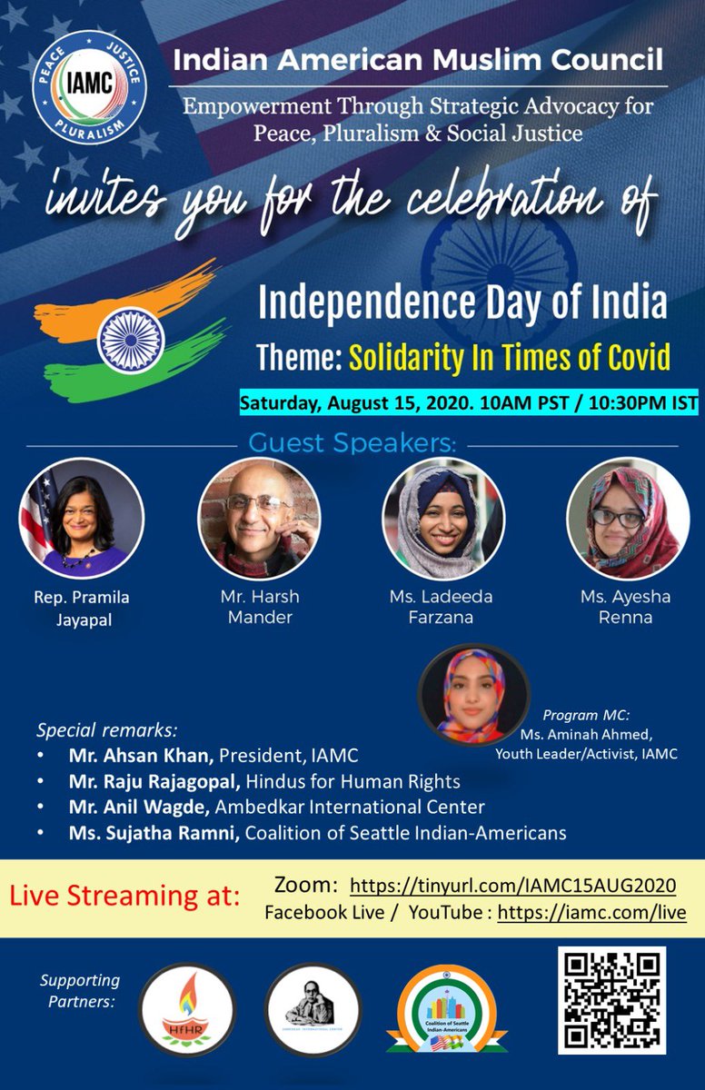  @RepJayapal uses a Hindu name, married to a Christian, lived/grew up in Indonesia (largest Muslim population of the world, 12.9% old number though) & Singapore, came as a student to U.S. Prime instigator of antiHindu antiIndia antMODI antiTrump antiAmerica antiCAA resolutions...