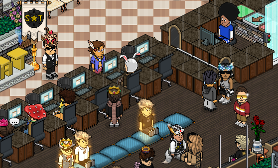 HabboTimes1's tweet photo. New HQ: SWAT has opened their new HQ and to celebrate they seem to be letting anybody that shows up into their HQ. Go check it out! #Haboo https://t.co/SrdUNOtSlA