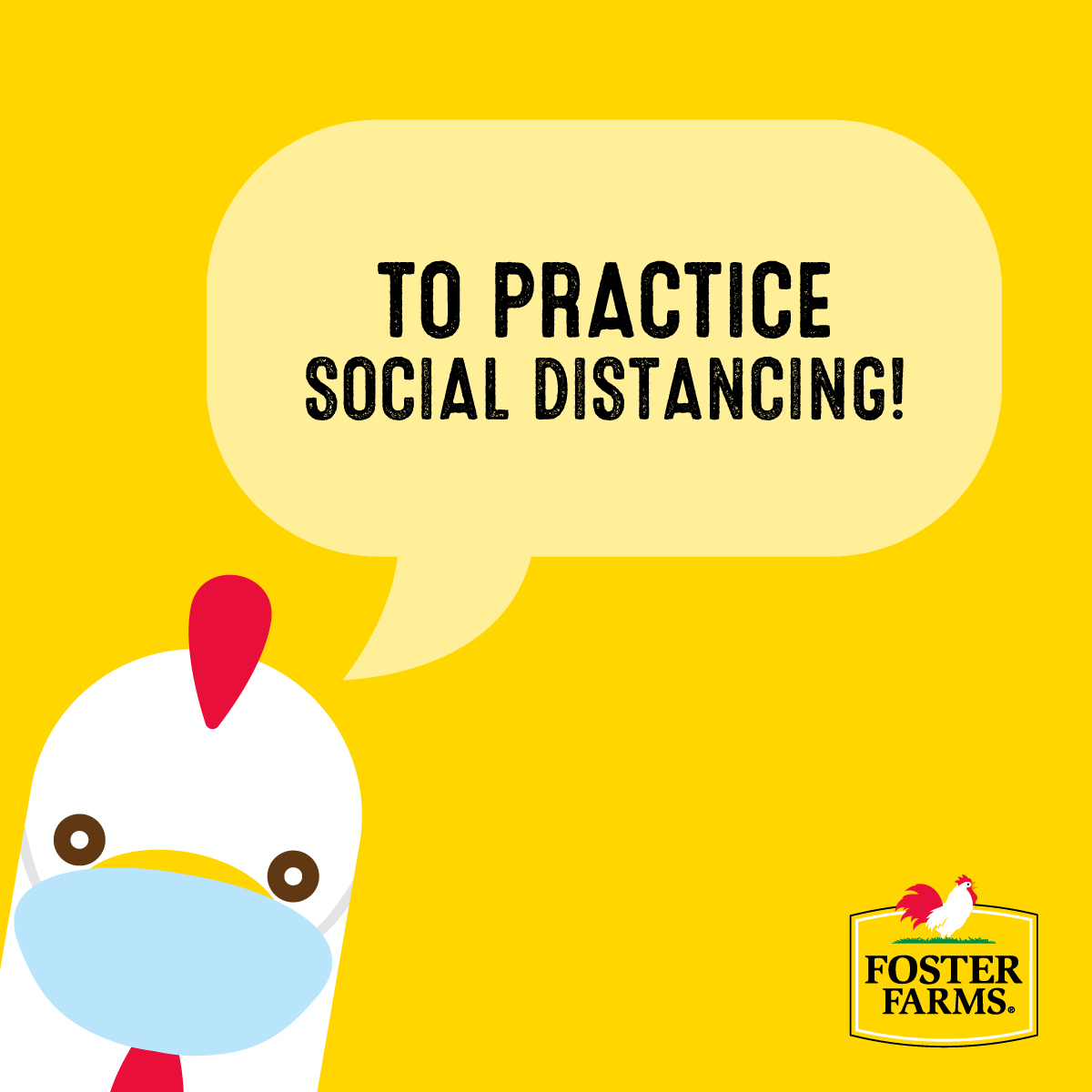 FosterFarms's tweet image. #TellAJokeDay: Why did the chicken cross the road?

👉 To practice social distancing! 

#FosterFarms #2020Edition