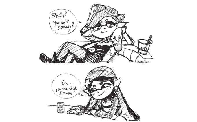 Callie and Marie doodles talking about everything and nothing at all 
