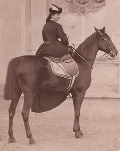 She took up fencing with equal discipline. A fervent horsewoman, she rode every day for hours on end, becoming probably the world's best, as well as best-known, female equestrian at the time.