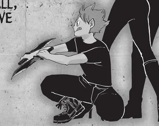 HE LOOKS SO COOL HERE 