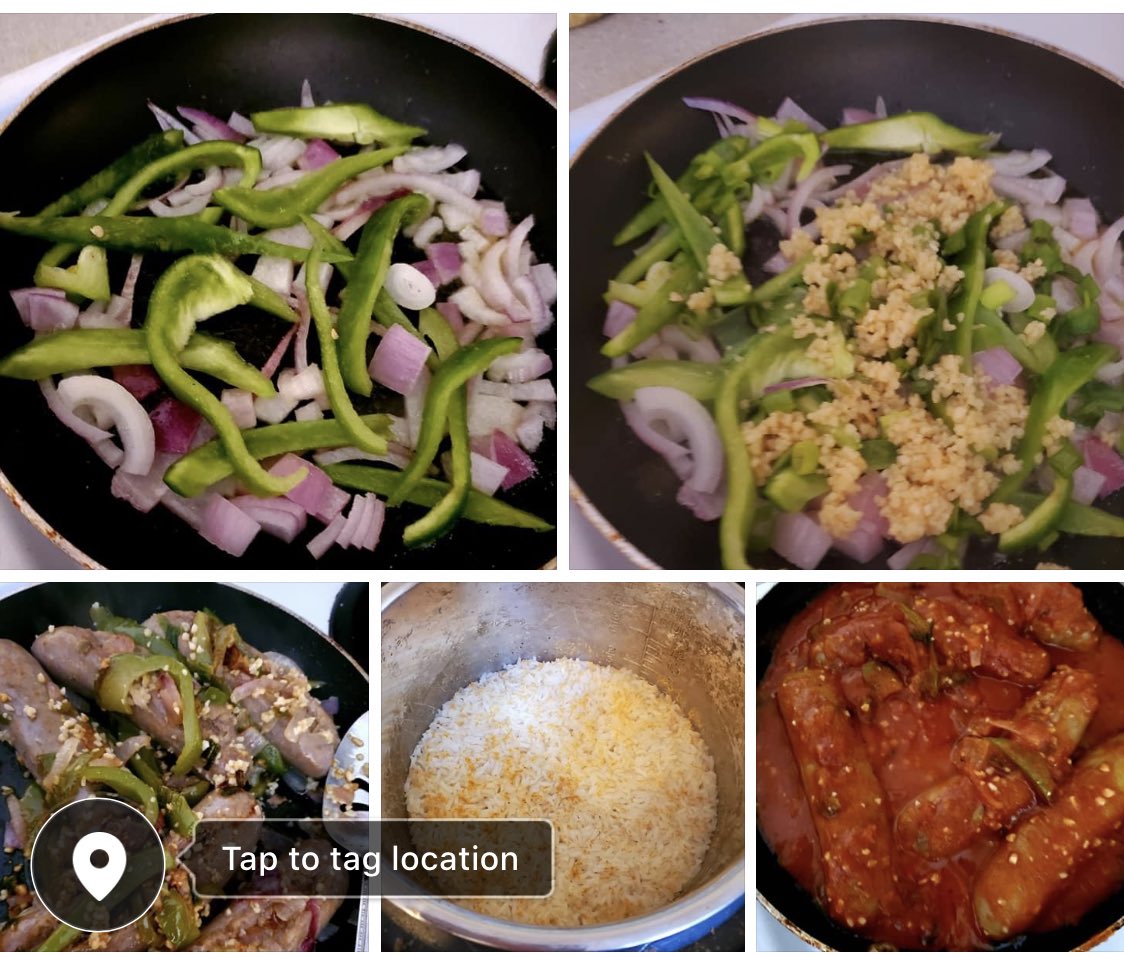 SauceCharlene's tweet photo. Building tonights quick but delicious dinner

Italian Sausage in sauce
Seasoned Jasmine rice
Baked potato medallions glazed in olive oil and paprika!

Full plated dish coming when all done

#saucesbestcatering
#sauceskitchen
#blackownedbusiness
#femaleownedbusiness https://t.co/piMD2qwM5g