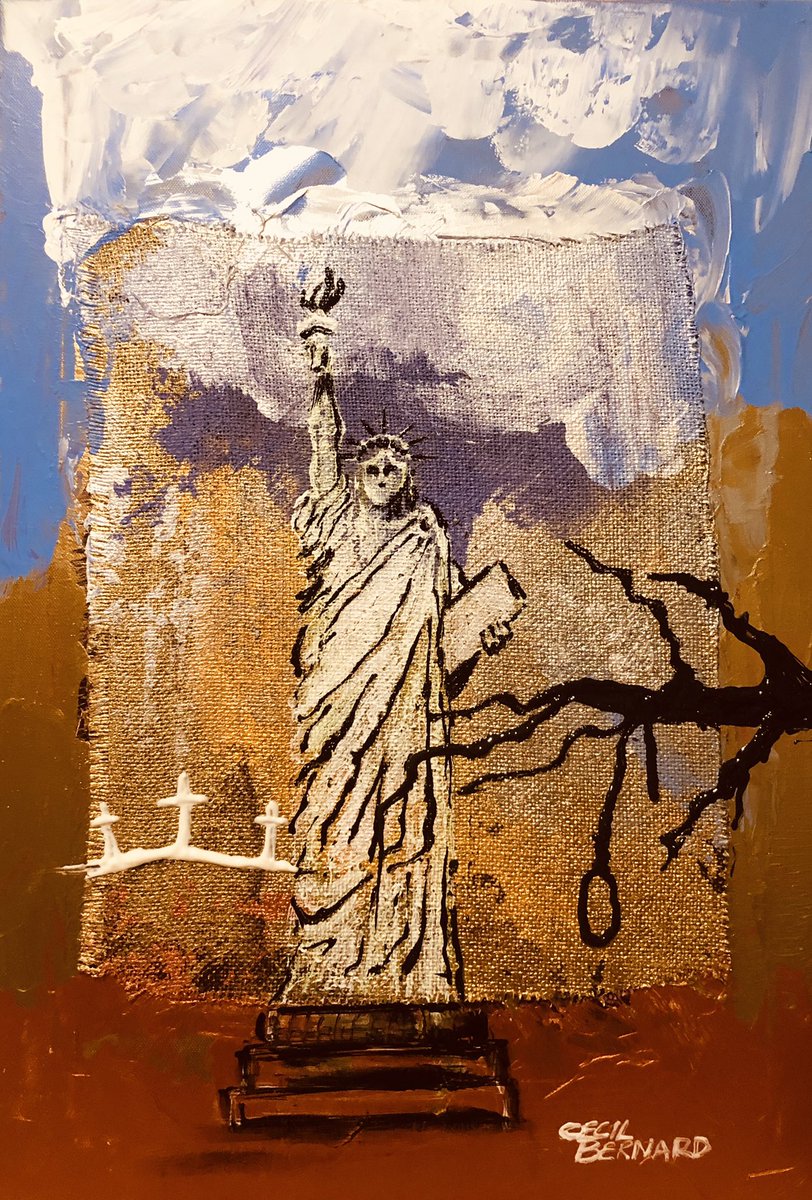 cecilbernardart's tweet photo. “Mixed Messages” #art #artwork #painting #PainterOfTheNight #cecilbernard #blackart #abstractart #Abstract #abstractpainting #freedom #lynching #investmentart #artinvestment #messageart #cecilbernardart https://t.co/96I9jRRhbw