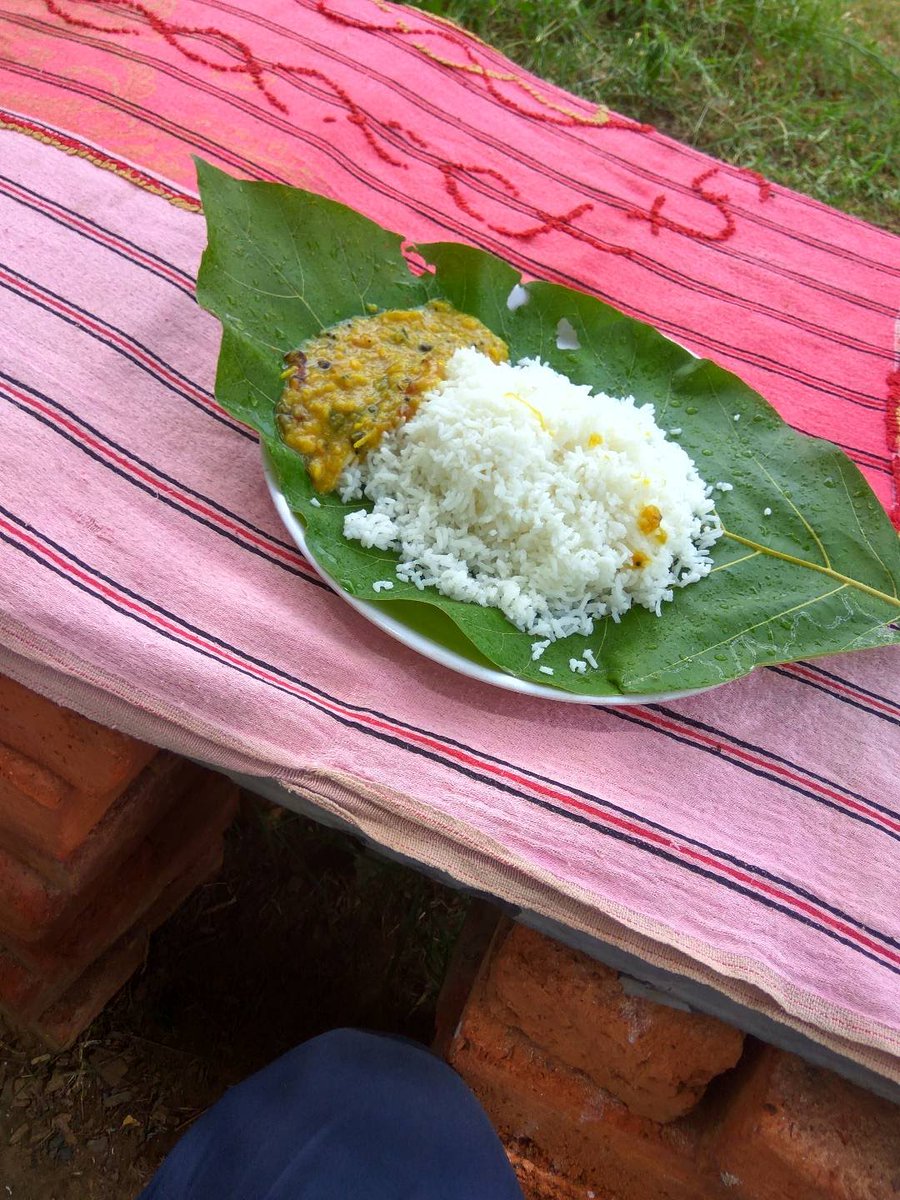 Eating on a leaf has so many #nutritionalbenefits. Inside forests after a good trek, these are the privileges. I can still feel the taste #4yearsago
#fielddays #forest_walkintheforest @anant_aranya @Saket_Badola @rameshpandeyifs @LadyIFSOfficers