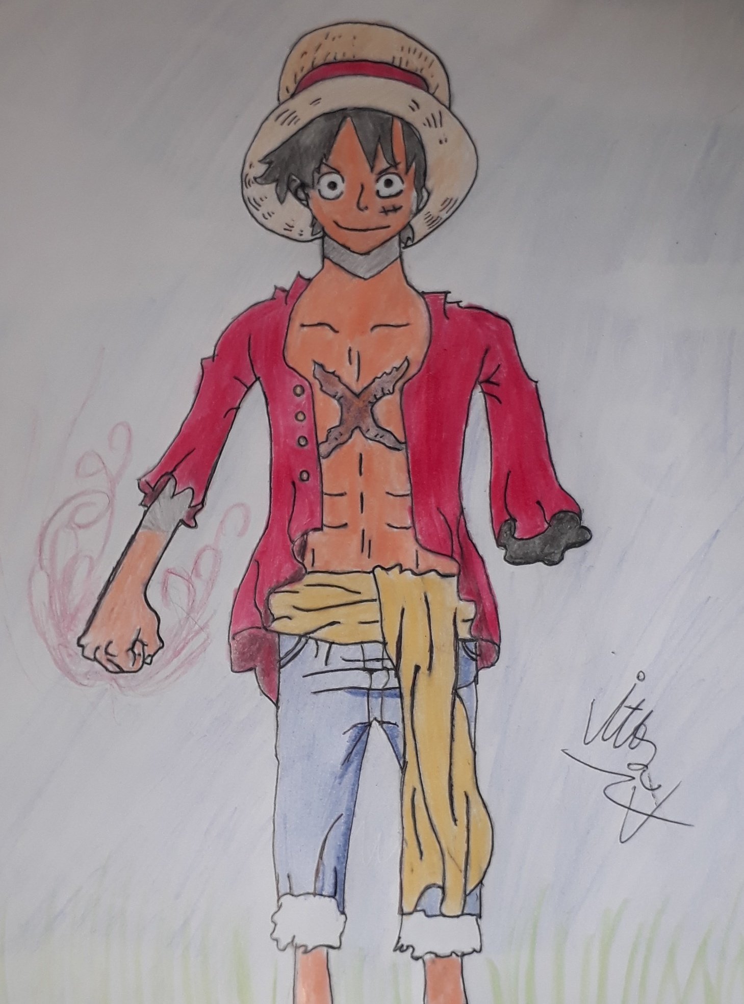 Imagens do luffy one piece desenhar