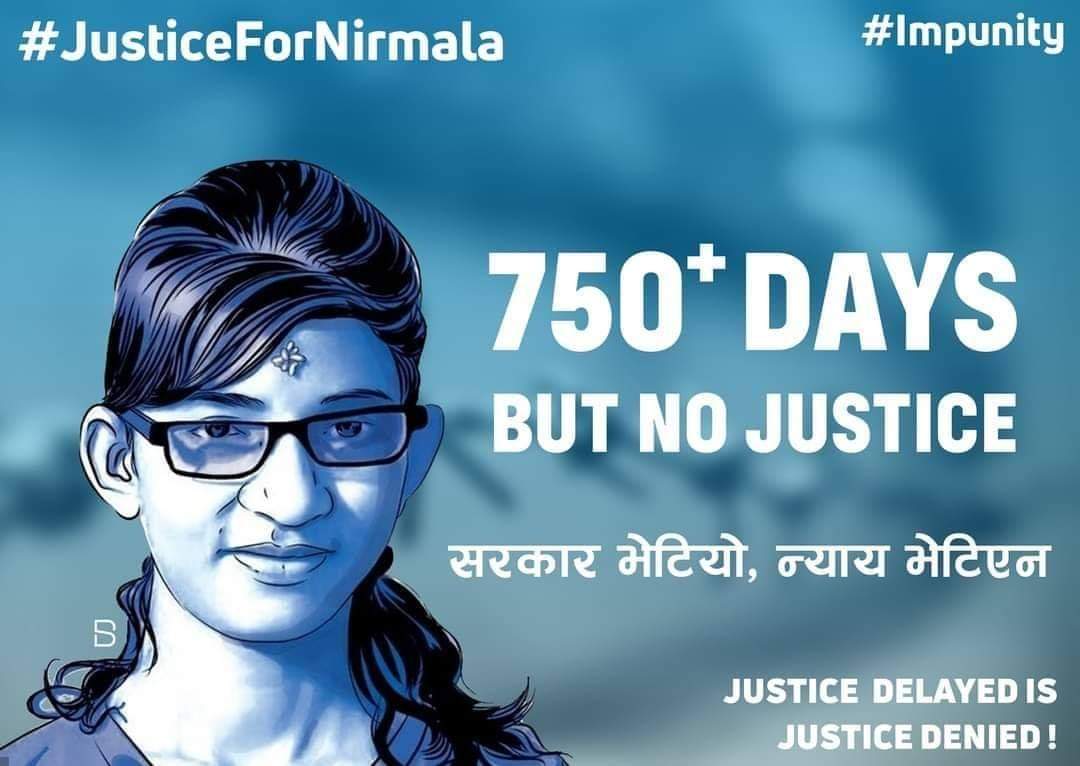 kaji2079's tweet image. #JusticeForNirmalaPanta 
750+days still government is silent We want justice for #nirmalaPanta @PM_Nepal