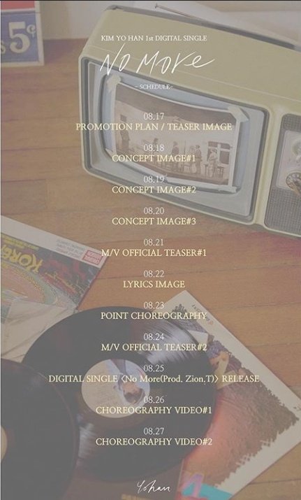 MmhY99's tweet photo. Can't wait...
*No More*
Yohan 1st Digital single plan https://t.co/Cw7Jz3YkAW