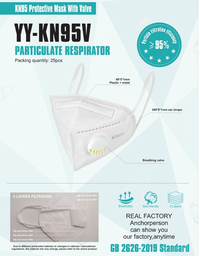 Ali40892751's tweet photo. #kn95_protective_face_mask #particulate_respirator with #valve #5layers_filtration model YY-KN95V complies with #GB2626:2006 standard
please let me know if you need,
50% deposit and 50% before delivery.
+86 155 8962 2787 https://t.co/2AZ1A6hMTX
