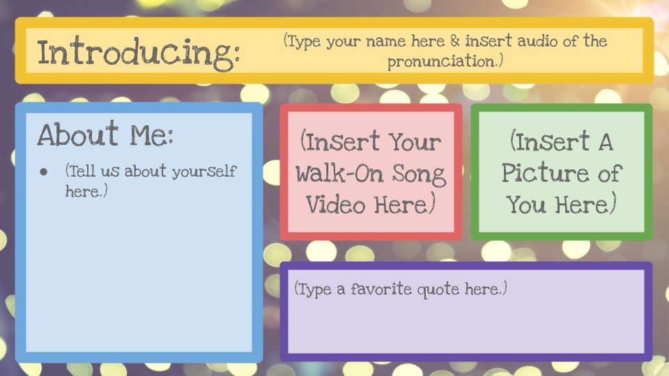 "When someone spells and pronounces my name correctly, it shows an intentionality to attend to me as a person. That is the least that kids deserve from us." With this template, educator @engageducate invites Ss to introduce themselves: engageducate.com/2019/07/14/int… #ChampForKids