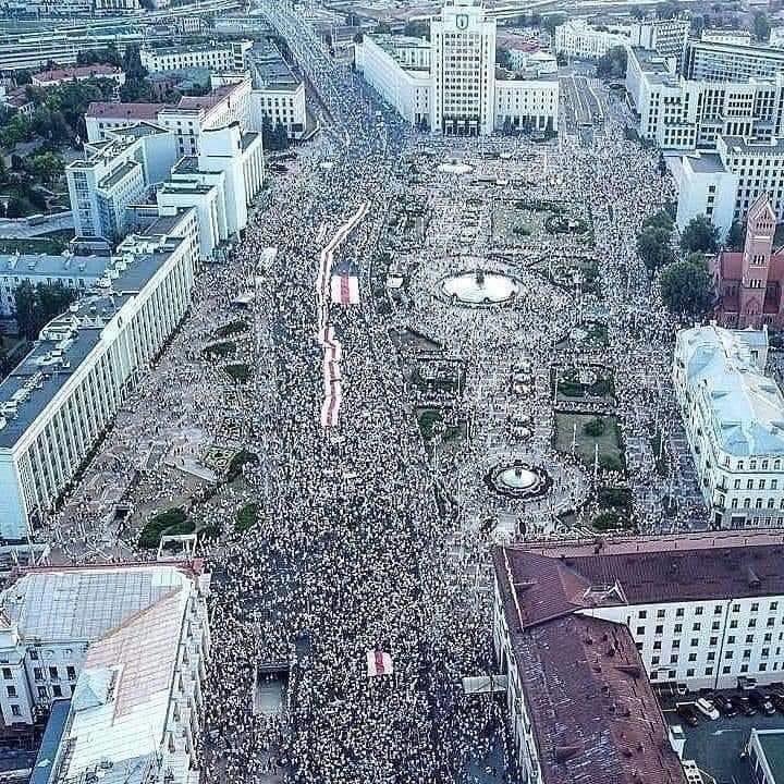Minsk 16 August. The Freedom March.  #Belorus