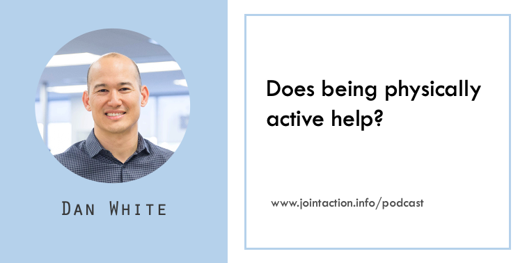 Does being physically active help my #osteoarthritis?🏃 New #podcast episode with <a href="/dankwhitept/">Daniel White</a> out today! Listen at jointaction.info/podcast/episod… or on your favourite podcast provider! @sydIBJR <a href="/ProfDavidHunter/">ProfDavidHunter</a> <a href="/pa_lab_ud/">ACTIVE Lab</a>