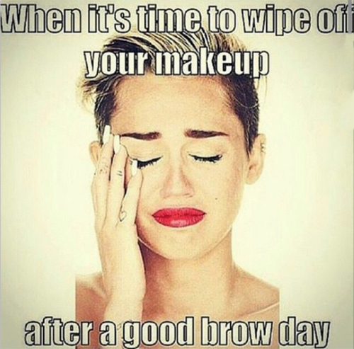 Everyone has felt this at least once before. 
#TheNakedNation #TheNkdMag #meme #beauty #goodeyebrows