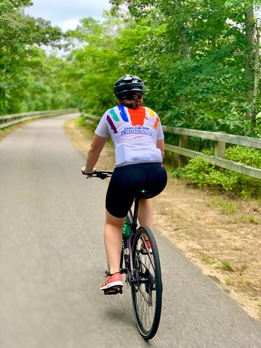 aislingmkerr's tweet photo. Got 30 miles in before the rain this morning on the #CapeCodRailTrail. Looking forward to next month’s virtual @RodmanRide4Kids in support of @BGCDorchester! https://t.co/RfNnygtUXx https://t.co/hCtPRzslUZ