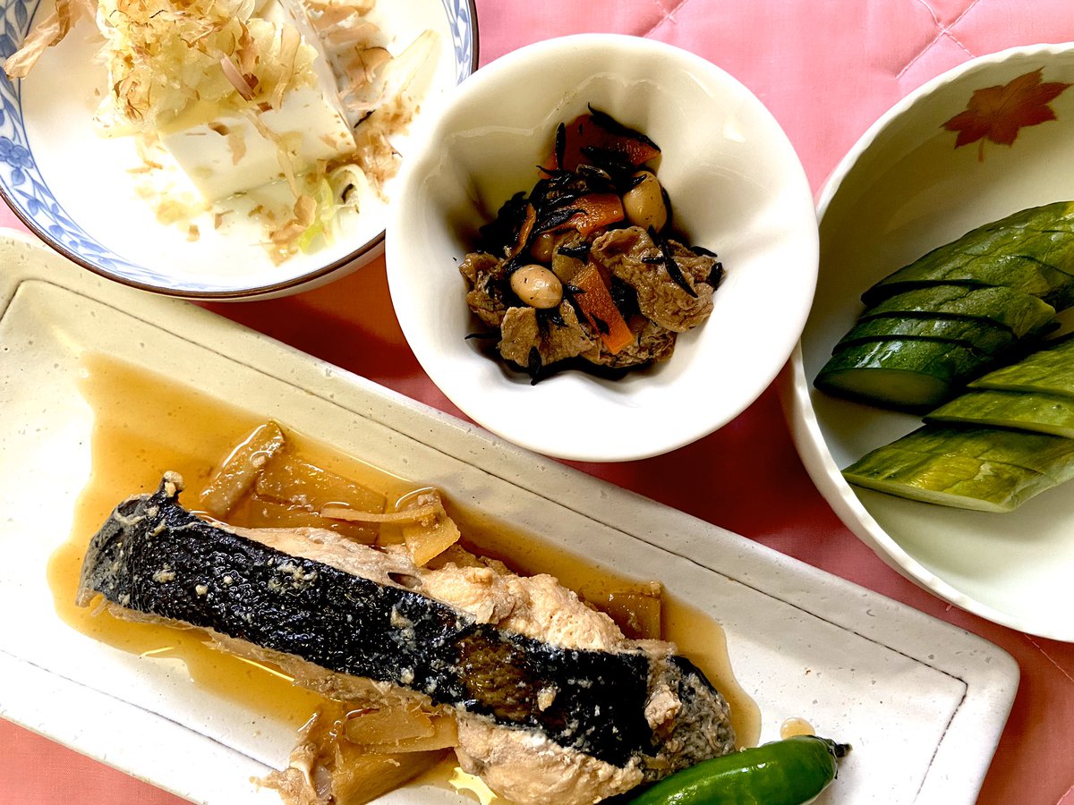 子持ちカレイの煮付け