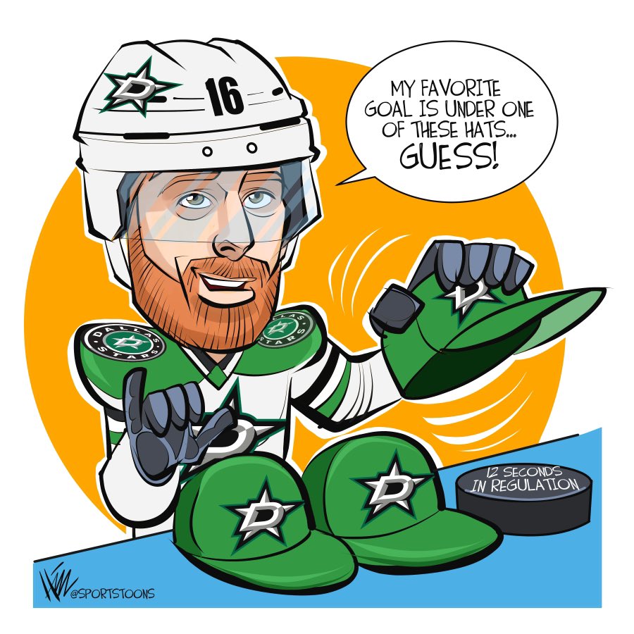 sportstoons's tweet photo. Pav’s Hat Trick... #GoStars #FlameOut #NHL #DallasStars #StanleyCupPlayoffs #StanleyCup https://t.co/EQoNPIsLMF