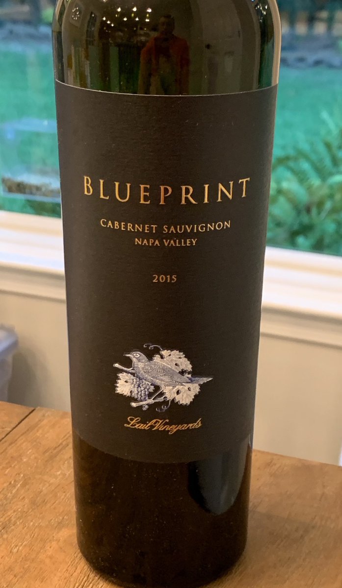 Visiting my daughter and her family for my granddaughter’s 4th birthday. Grilled some steaks tonight and had this very nice <a href="/lailvineyards/">Lail Vineyards</a> Blueprint Cabernet. Cheers!