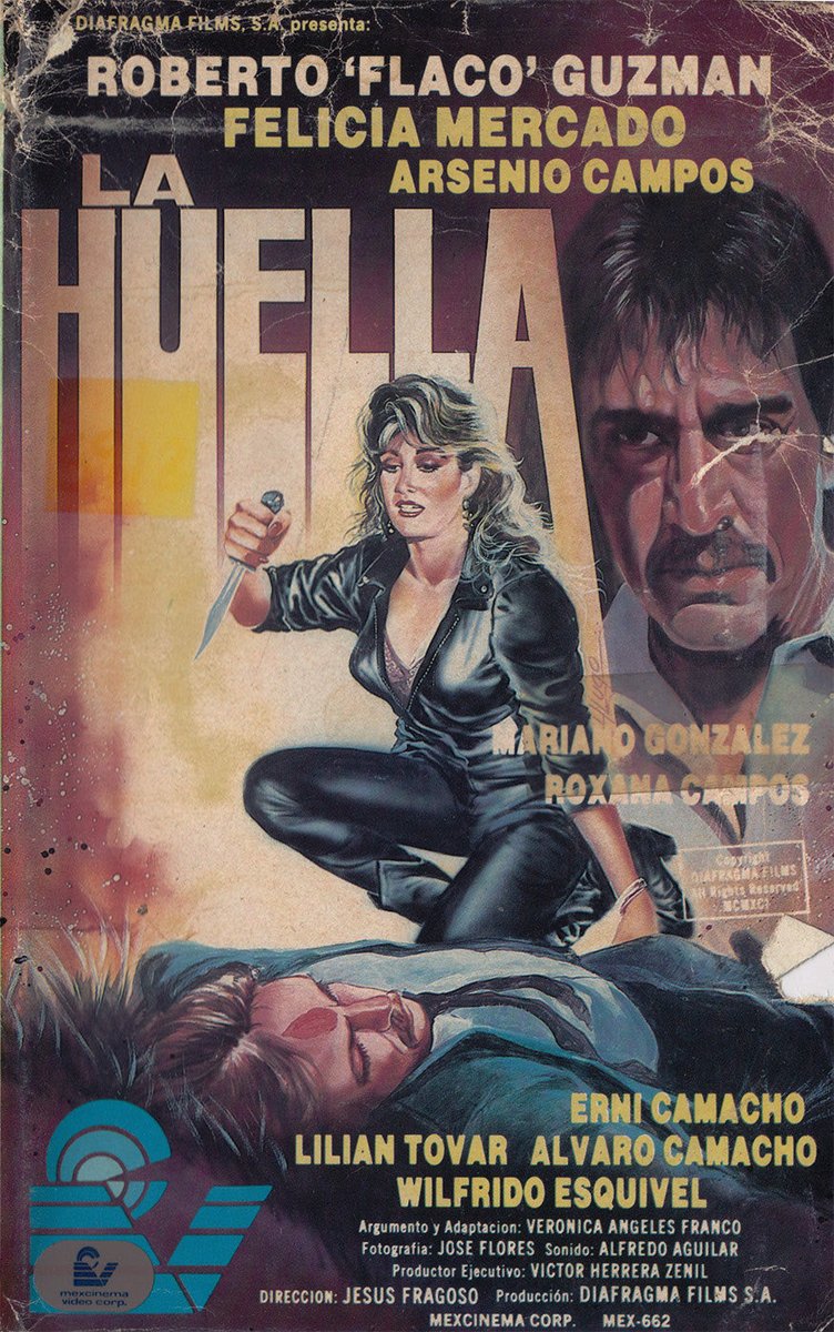 Trash_Mex's tweet image. Flaco Guzman has &quot;the mark&quot;.. to something! Felicia Mercado is a witch &amp;amp; a wooden severed hand comes to life. What happens in La Huella (1991) is for you to find out by reading my review! 

trash-mex.com/2020/08/La-Hue…

#mexicanhorror #cinemexicano #mexploitation #feliciamercado