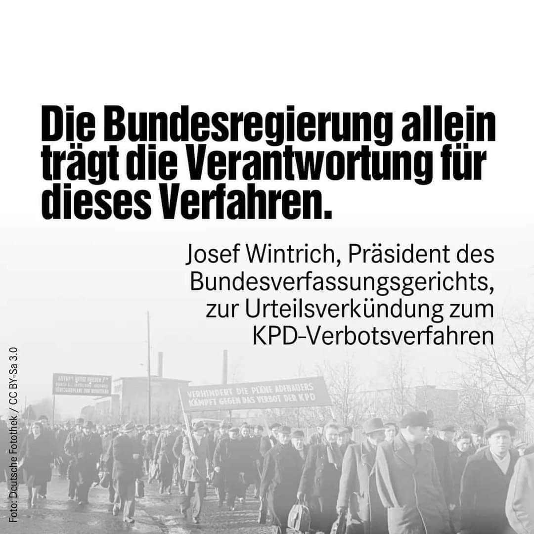 MichaelMamiani's tweet image. Heute vor 64 Jahren.

de.m.wikipedia.org/wiki/KPD-Verbot

#KPDVerbot