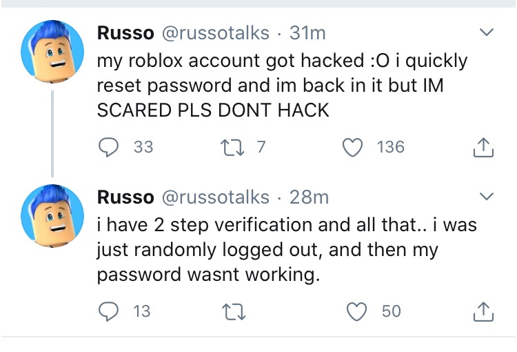 the OFFICIAL roblox account just got HACKED? 