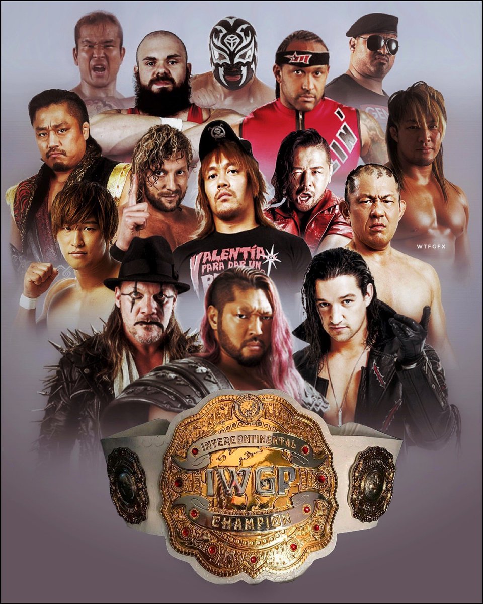 The #IWGP Intercontinental Champions 🏆 

featuring #Evil, #MasatoTanaka, #ChrisJericho, #JayWhite, #KennyOmega, #ShinsukeNakamura, #MVP, #MichaelElgin, #HirookiGoto, #LaSombra, #HiroshiTanahashi, #BadLuckFale, #TetsuyaNaito, #MinoruSuzuki & #KatoIbushi! 

#NJPW @njpwglobal