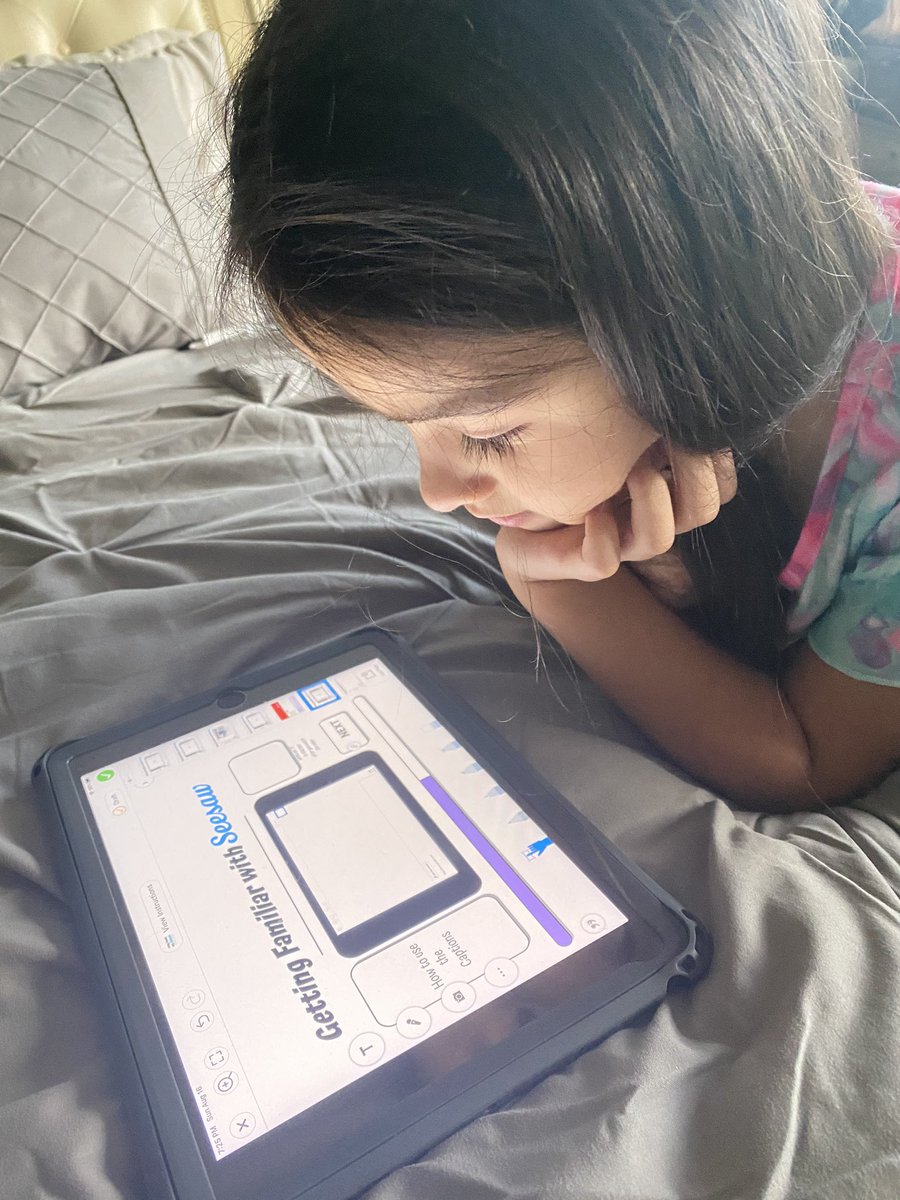 GinaFreemanLISD's tweet photo. My #2ndgRAYde @ReaganElemCP #reaganray is getting familiar with Seesaw! We are ready for a great week ahead with @MrsMorgan2nd 😊 https://t.co/eFhvni3j40