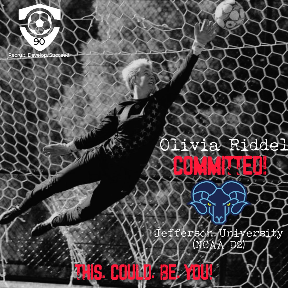 upper90APAC's tweet photo. Congratulations to an amazing young human being and goalkeeper in our client Olivia Riddel as she commits to @JeffersonRams in Philadelphia (NCAA D2) in the highly competitive @CACC01!
#collegesoccer
#youngmatilda https://t.co/6aPQcv9Owq