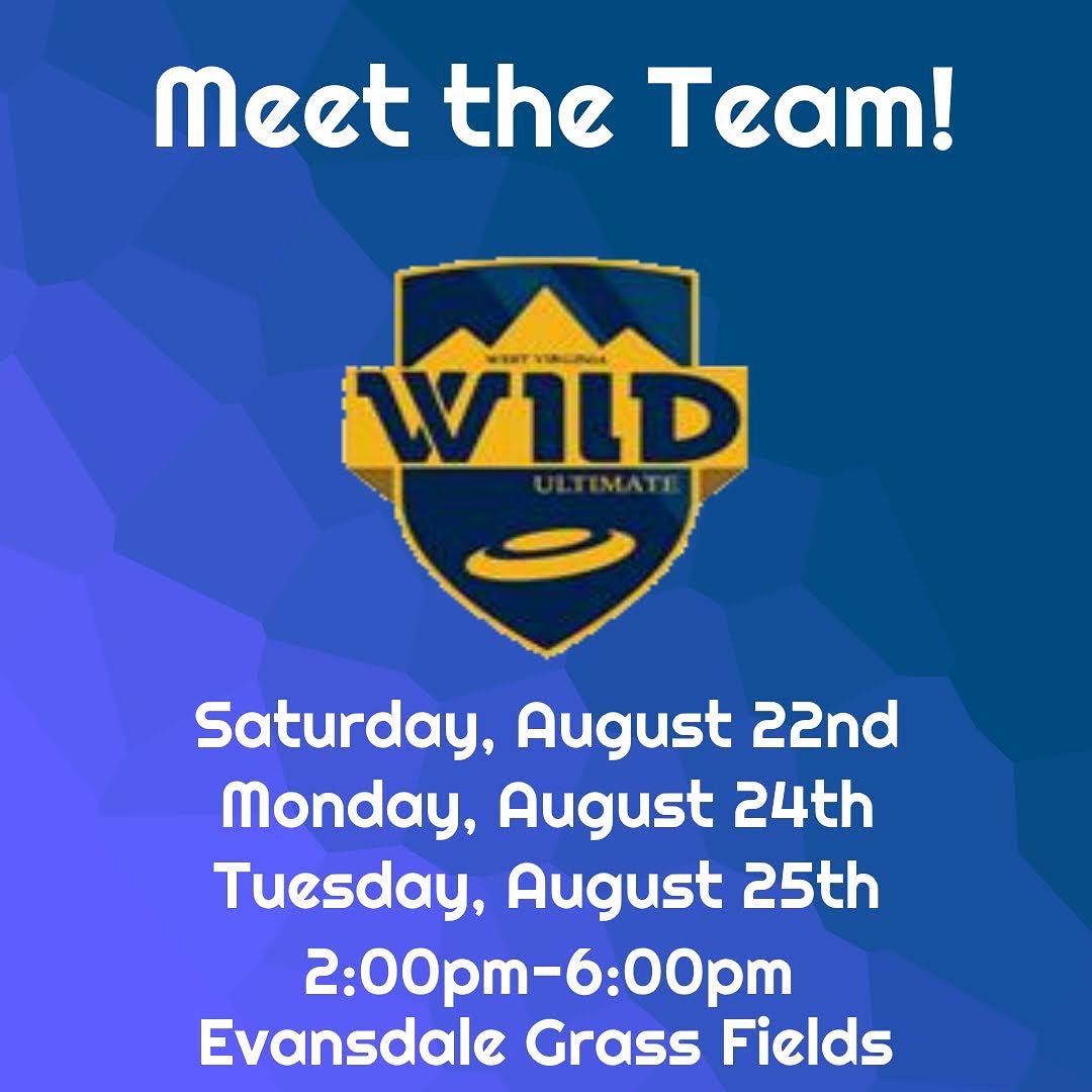 Attention Freshman!

The West Virginia Wild is taking part in the Club Sport Carousel alongside the Women's Team! Come out with questions for the team! #WVU #wildultimate #WVU24