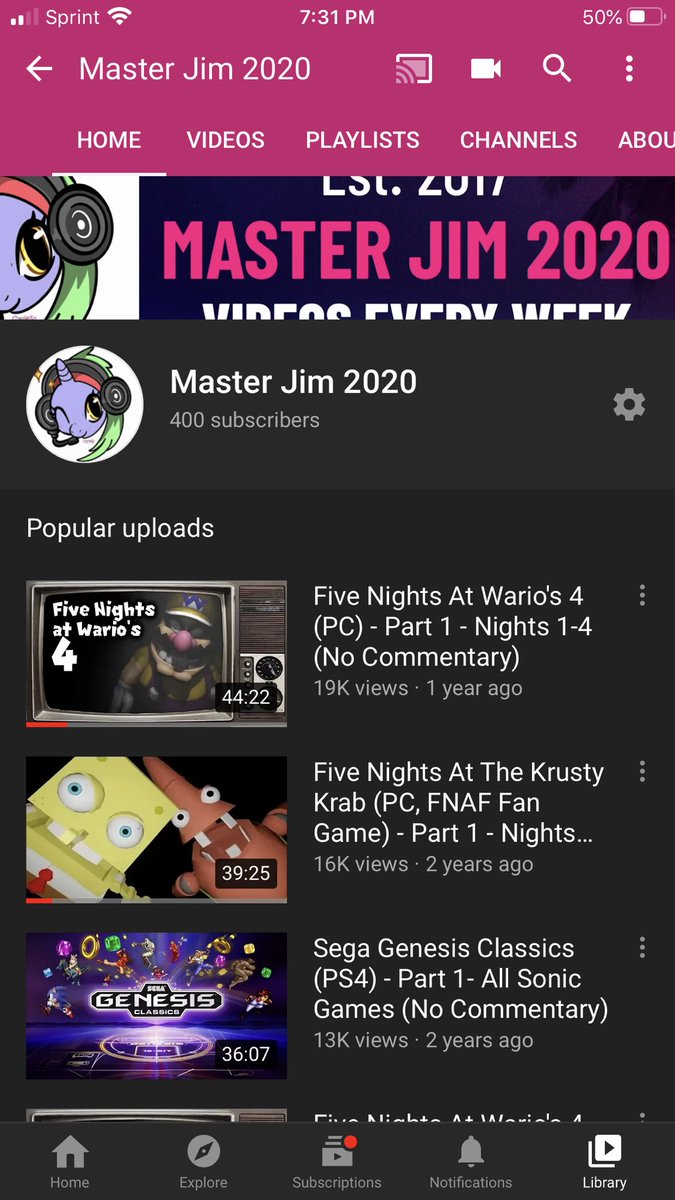 2020_jim's tweet photo. ENGLISH: Just noticed that my channel has reached 400 subscribers. Thanks everyone. Hope everyone has a great night. Can’t wait until the next #splatfest in #Splatoon2 next weekend.
#MasterJim2020 #YouTubeGaming #YouTube https://t.co/PRkLnqozML