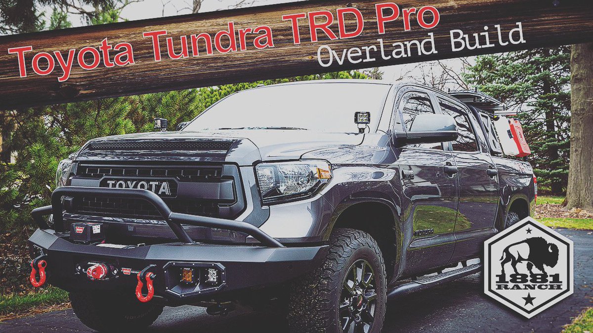 1881Ranch's tweet photo. YouTube channel is up and moving - first installment of Gear &amp; Gears is up #toyota #tundra #overlandbuild #leitnerdesigns #bfgoodrich #warn #rigidindustries  #trdpro https://t.co/oJWprYcn1f