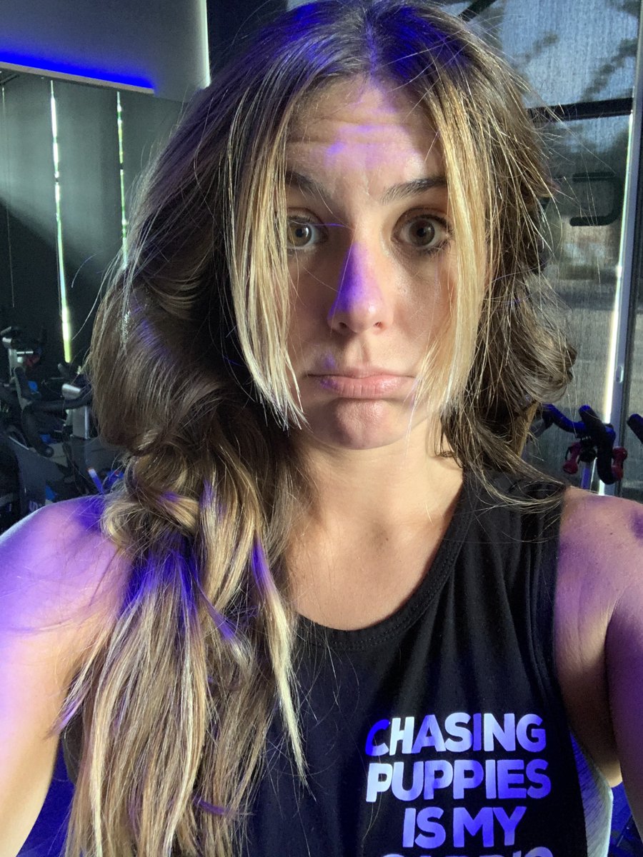 Coppertonedkat's tweet image. My hair got into a fight w/ the mic after recording my cycling class today @RevCycleLA. Luckily, no one had to watch the battle on the livestream feed, but I have accepted defeat.