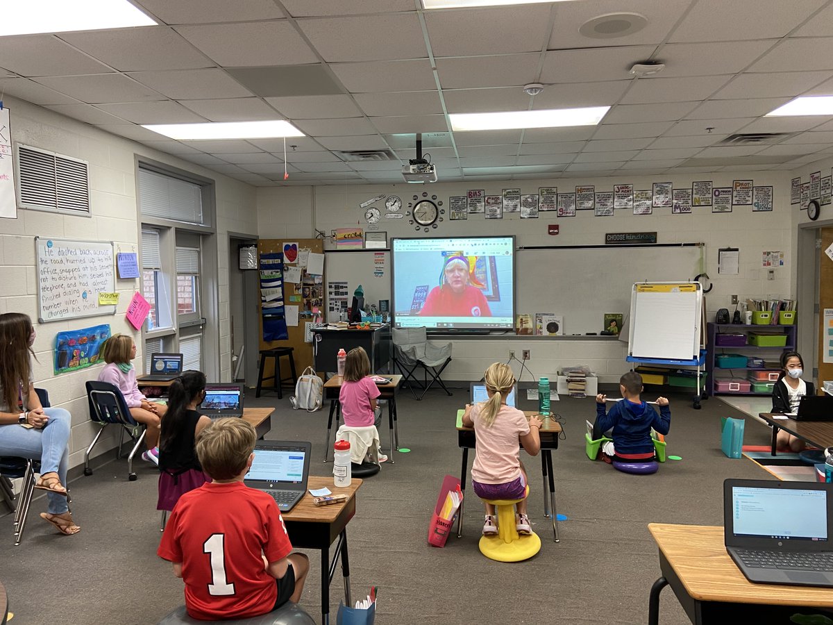RBESRockets's tweet photo. RBES held our first virtual school assembly on Friday! Classrooms met via Google Meet which was a great Rockets Way Solution! #socialdistancingcantstopus #therocketsway #schoolspirit https://t.co/nukU8gQOap