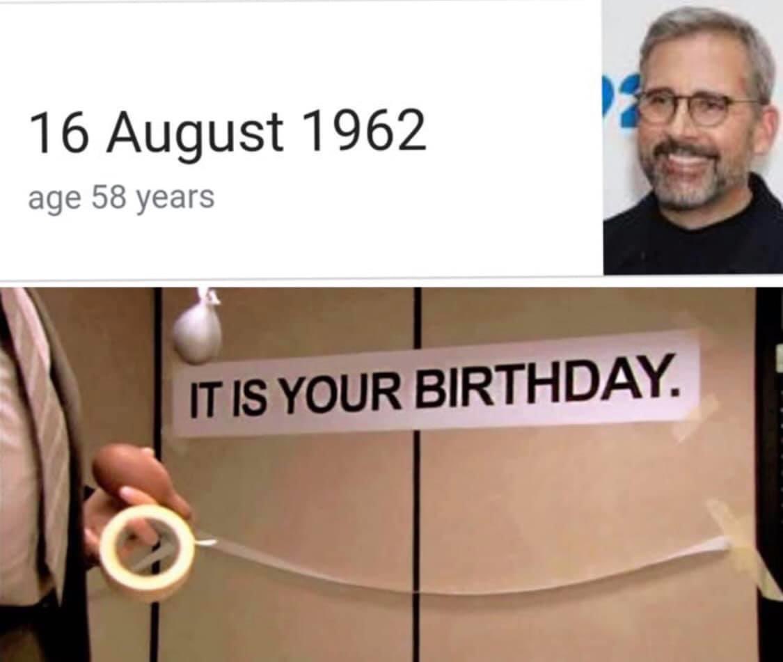 JadeZillaBot's tweet photo. @SteveCarell happy birthday https://t.co/NDhvc6rcS3