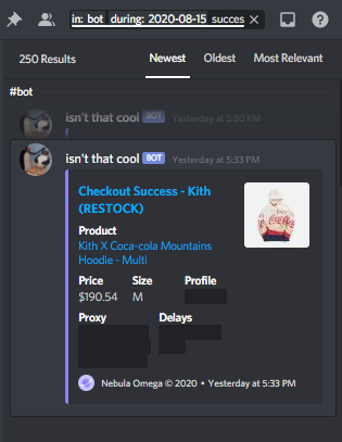 shopifyUS's tweet photo. little clip yesterday on kith &amp; 5s

group: @ProphetsGroup 
proxies: @West_Proxies @MidnightProxies @OmegaProxies 
server: @10xServers 
bots: @Cybersole @GhostAIO @nebulabots @soleaio @destroyerbots 
aco for: @apex_aco (inv in bio)

support: @panayotiathi @shopifyEU https://t.co/94YF8bKO7Z