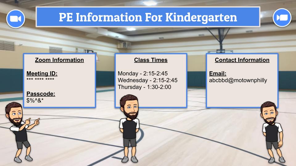 mrb_physed's tweet photo. #physed Zoom expectations and Zoom ID and passcode, all ready for teachers to share w/parents at Virtual Meet The Teacher Night! Thanks to @MrBiehlsPE for the idea and template.  #BitmojiClassroom #bitmojigym #remotePEteacher @QPS_172 https://t.co/jR7MdXV5Ve