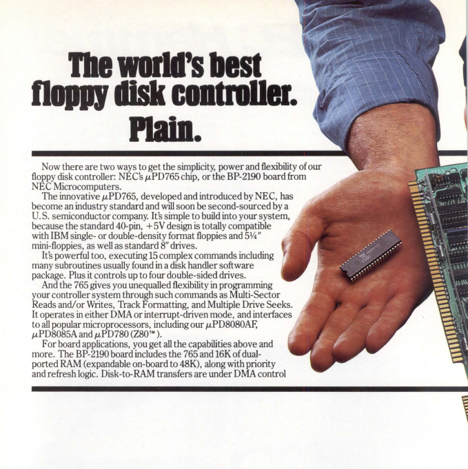 ahh the famous uPD765 floppy controller