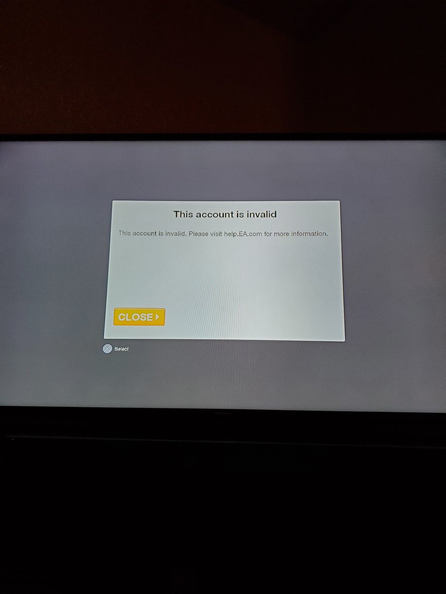 cjo1229's tweet photo. @EAHelp I am having trouble logging into any EA online game. I keep getting this error message. I tried troubleshooting via what I found on the help forums but to no avail. I am unable to connect my EA account to my PSN because any time I try I get this message. Please help! https://t.co/D9lQzQBr3V
