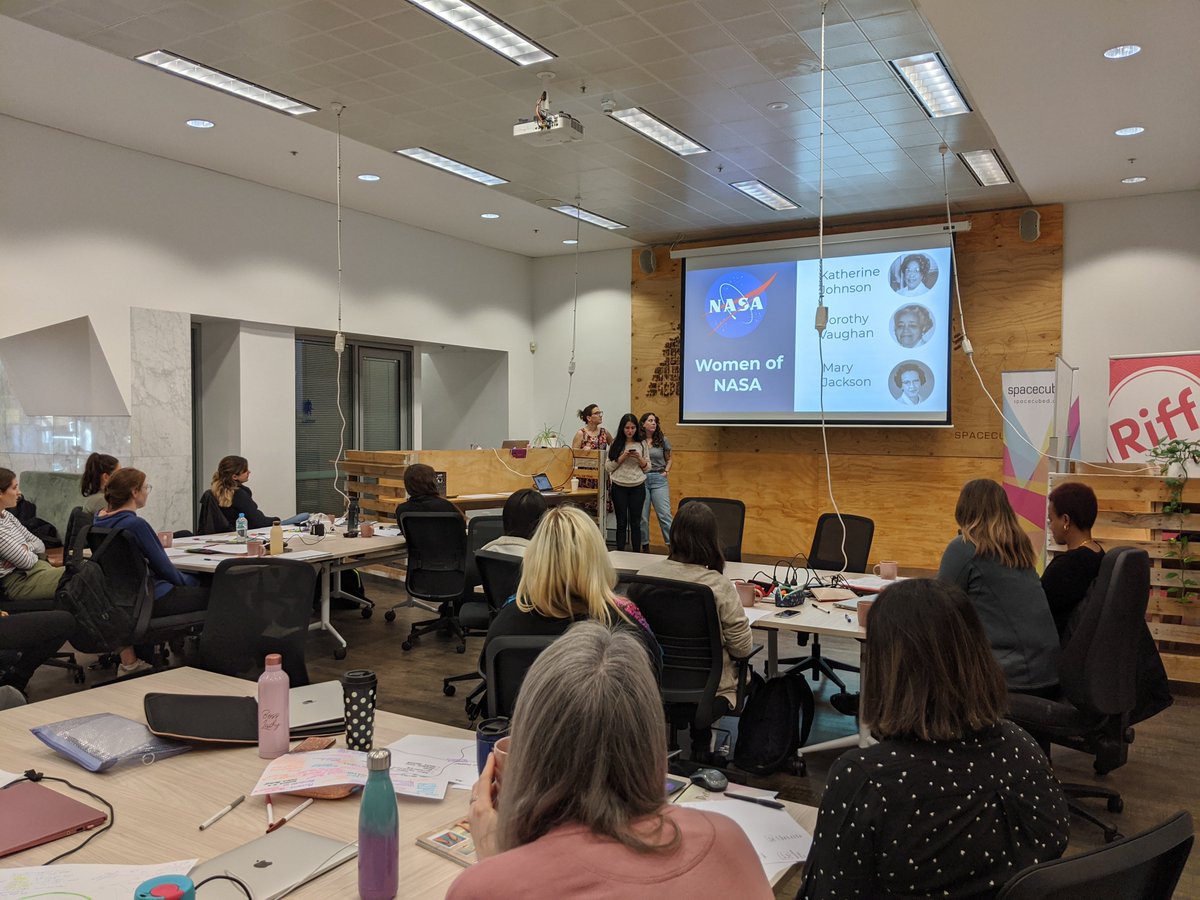 shecodesaus's tweet image. Saturday was a big day for the @shecodesaus team! Our #VirtualCodingParty with @CORE_Innovation in #SouthAustralia was a huge success & back home in #Perth, our #Plus girls were delivering their #LighteningTalks on influential #WomenInTech 💜