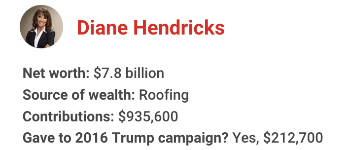 The richest president in American history has gotten financial support from nearly one in 10 U.S. billionaires. Let's meet some of them for 2020: