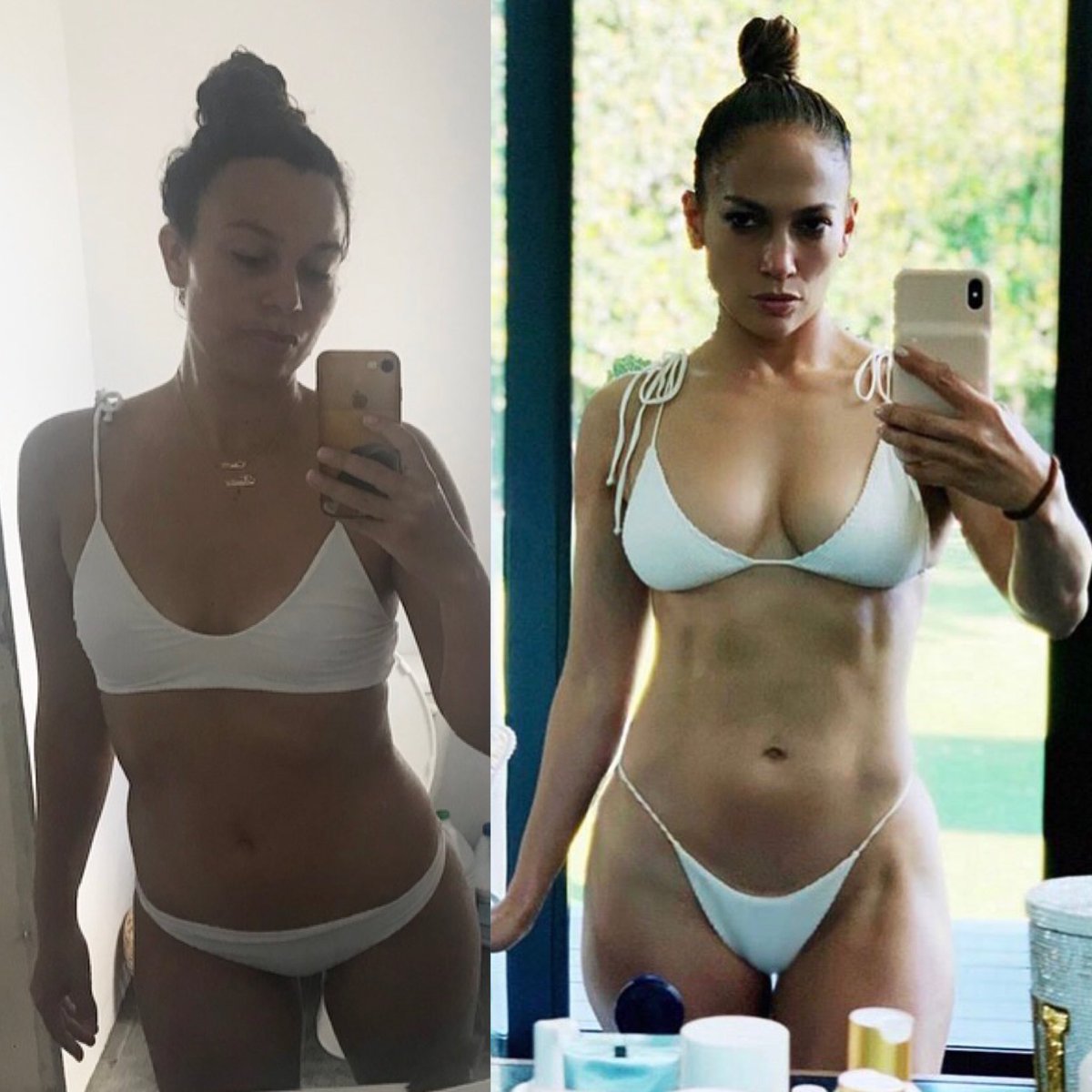 KrisJLover4Life's tweet photo. Twinning with the one and only π @JLo what do you think!? #jlooutfitchallenge #jlooutfitcheck #wodoutfitcheck #jlochallenge #bikini #selfie #JLo #queen #myidol #myinspiration #sundayfunday #summertime #loveyou https://t.co/DERKY80vB9