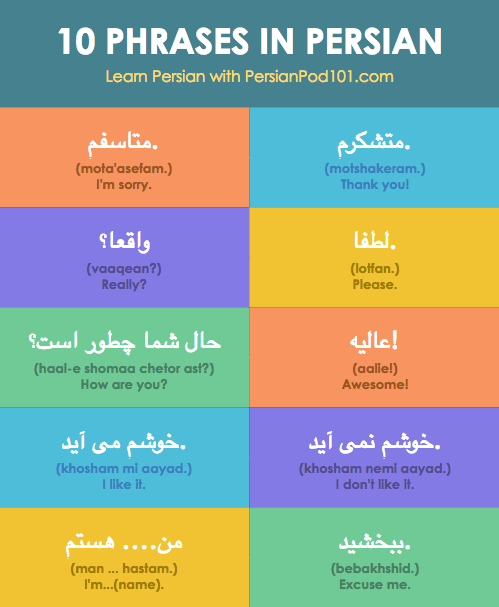 farsisociety's tweet photo. 10 phrases in Persian
#Persian
#Persianlearning
#language
#Pakistan
#india
#persian
#زبان_فارسی https://t.co/5zBtWZ5FrB